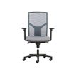 0404000142386-Fauteuil de bureau ATIKA - accoudoirs en option - blanc/noir (dossier résille)-P_400014238_1-0