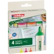 4004764917723-Edding - Set de 4 Surligneurs EcoLine en Plastique recyclé e-24 Assortis - Pointe Biseautée 2-5 mm--0