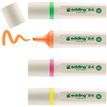 4004764917723-edding - Set de 4 Surligneurs en Plastique recyclé e-24 Assortis - Pointe Biseautée 2-5 mm--1