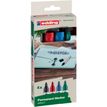 4004764917907-edding - Set de 4 Marqueurs Permanents en Plastique recyclé e-21 - Pointe Ogive 1,5-3mm--0