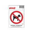 40312040-Pickup - Pictogramme rond - Interdit aux chiens - 100 mm-P_4031204_1-0