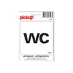 40312354-Pickup - Plaque de signalisation - 100 x 100 mm - autocollant - WC-P_4031235_1-0