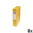 Exacompta Exabox - 8 Boîtes de classement en carte lustrée - dos 60 mm - jaune