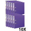 Exacompta Prem'Touch - 10 Classeurs à levier - Dos 80 mm - A4 Maxi - pour 600 feuilles - violet
