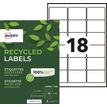 Avery - 1800 Étiquettes adresse recyclées blanches - 63,5 x 46,6 mm - Impression laser - réf LR7161-100
