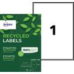 Avery - 100 Étiquettes adresse recyclées blanches - 199,6 x 289,1 mm - Impression laser - réf LR7167-100