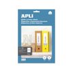 Apli Agipa - 40 Étiquettes adhésives blanches multi-usages - 190 x 61 mm - coins arrondis - réf 12920