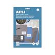 Apli Agipa - 80 Étiquettes adhésives blanches multi-usages - 105 x 74 mm - coins droits - réf 12921