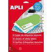 APLI-Agipa - ronde labels - 1890 etiket(ten) - 25.4 x 10 mm