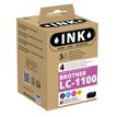 Inktcartridge compatible Brother LC1100 - pack de 4 - noir, cyan, magenta, jaune - Ink K10349W4 