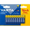 VARTA Longlife Power - 16+4 piles alcalines - AAA LR03
