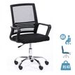OfficePro SQEEZY - stoel - nylon, textiel, gaas, verchroomd metaal - zwart