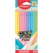 Maped Color'Peps Pastel - Kleurpotlood - verschillende kleuren (pak van 12)
