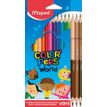 Maped Color'Peps - 12 crayons de couleur + 3 crayons de couleur duo SKIN