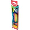 Maped Black'Peps Energy - 6 Crayons à papier - HB - embout gomme - couleurs assorties