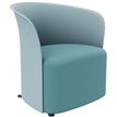 Paperflow Crown - club chair - polypropyleen, schuim, triplex, 100% polyester - blauw
