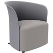 Paperflow Crown - club chair - polypropyleen, schuim, triplex, 100% polyester - grijs