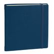 Agenda à élastique Silk Executif Prestige - 1 semaine sur 2 pages - 16 x 16 cm - bleu marine - Quo Vadis