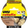 UHU rollafix verpakkingstape - 50 mm x 66 m - bruin