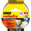 UHU rollafix verpakkingstape - 55 mm x 66 m - transparant