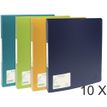 Exacompta Forever - 10 Classeurs polypro 2 anneaux - Dos 40 mm - A4 Maxi - disponible dans différentes couleurs
