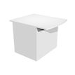Banque d'accueil module assis MUSA - L80 cm - Blanc