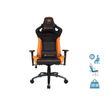 COUGAR EXPLORE S - stoel - koolstofvezel, gesmolten schuim met hoge dichtheid, stalen frame, topkwaliteit pvc-leer - zwart, oranje
