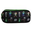 Trousse rectangulaire Minecraft - 2 compartiments - noir - Bagtrotter