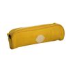 Trousse Velvet ovale velours - 1 compartiment - jaune - Carpentras