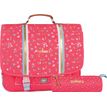 Cartable Ooban's Stars - 38 cm - 2 compartiments - corail - Oberthur