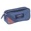 Trousse rectangulaire Camps Beard Wolf - 2 compartiments - bleu - Kid'Abord