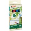 Edding EcoLine 31 - Pack de 4 marqueurs permanents - noir, rouge, bleu, vert