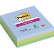Post-it - 3 Blocs notes Super Sticky Oasis - ligné - 101 x 101 mm - couleurs assorties