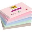 Post-it - 6 Blocs notes Super Sticky Soulful - couleurs assorties - 76 x 127 mm