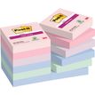 Post-it - 12 Blocs notes Super Sticky Soulful  - couleurs assorties - 47,6 x 47,6 mm