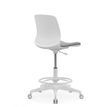 3700339918607-Siege technique LYNA - tabouret assis-debout - hauteur réglable - repose-pieds - gris/blanc--2