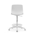 3700339918607-Siege technique LYNA - tabouret assis-debout - hauteur réglable - repose-pieds - gris/blanc--4