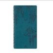 Agenda de poche Primrose - 1 semaine sur 2 pages - 9,5 x 17,5 cm - bleu vert - Oberthur