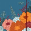 Agenda Giverny - 1 semaine sur 2 pages - 16,5 x 16,5 cm - bleu - Oberthur