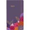 Agenda de poche Giverny - 1 semaine sur 2 pages - 9,5 x 17,5 cm - violet - Oberthur
