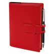 Agenda de poche Soho Randonnée Prestige avec porte mine - 1 semaine sur 2 pages - 9 x 12,5 cm - rouge - Quo Vadis