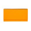 Agenda à spirale Colours Collection - planificateur de bureau - 1 semaine par page - 29 x 15 cm - orange