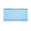 Agenda à spirale Colours Collection - planificateur de bureau - 1 semaine par page - 29 x 15 cm - bleu ciel