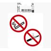 Exacompta teken - niet roken - 100 mm (diameter) - vinyl