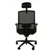 8033540636677-Fauteuil de bureau ARMONIA - accoudoirs réglables - appuie-tête réglable - noir--2