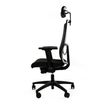 8033540636677-Fauteuil de bureau ARMONIA - accoudoirs réglables - appuie-tête réglable - noir--3