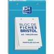 Oxford - Pack de 30 Fiches Bristol - A5 - pointillés - perforées - blanc