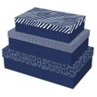 Clairefontaine - Set de boîtes cadeaux 'Men in Blue' - 3 pièces