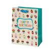Legami - Sac cadeau - 11,5 cm x 19 cm x 25 cm - anniversaire cupcakes