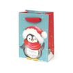 Legami - Sac cadeau Noël - 10 cm x 6,5 cm x 15 cm - pingouins